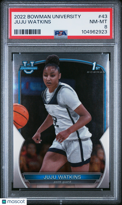 2022 Bowman Chrome University - JUJU WATKINS #43 - 1st Bowman - PSA - 1st Bowman