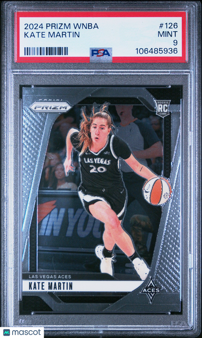 2024 Panini Prizm WNBA - KATE MARTIN #126 - Rookie - PSA - ROOKIE