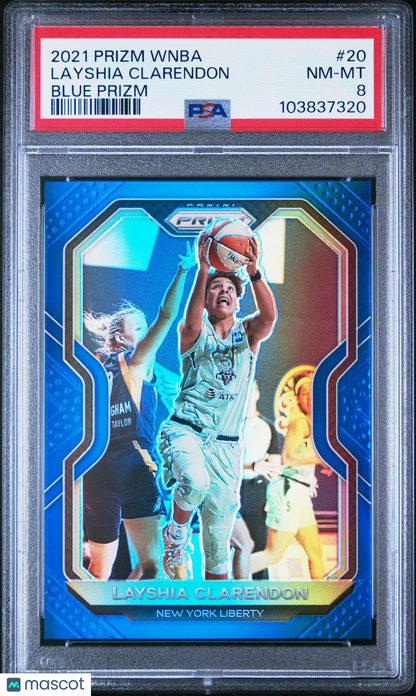 2021 Panini Prizm WNBA - LAYSHIA CLARENDON #20 - Blue Prizm /149 - PSA - /149