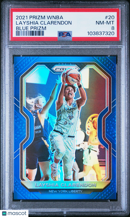 2021 Panini Prizm WNBA - LAYSHIA CLARENDON #20 - Blue Prizm /149 - PSA - /149
