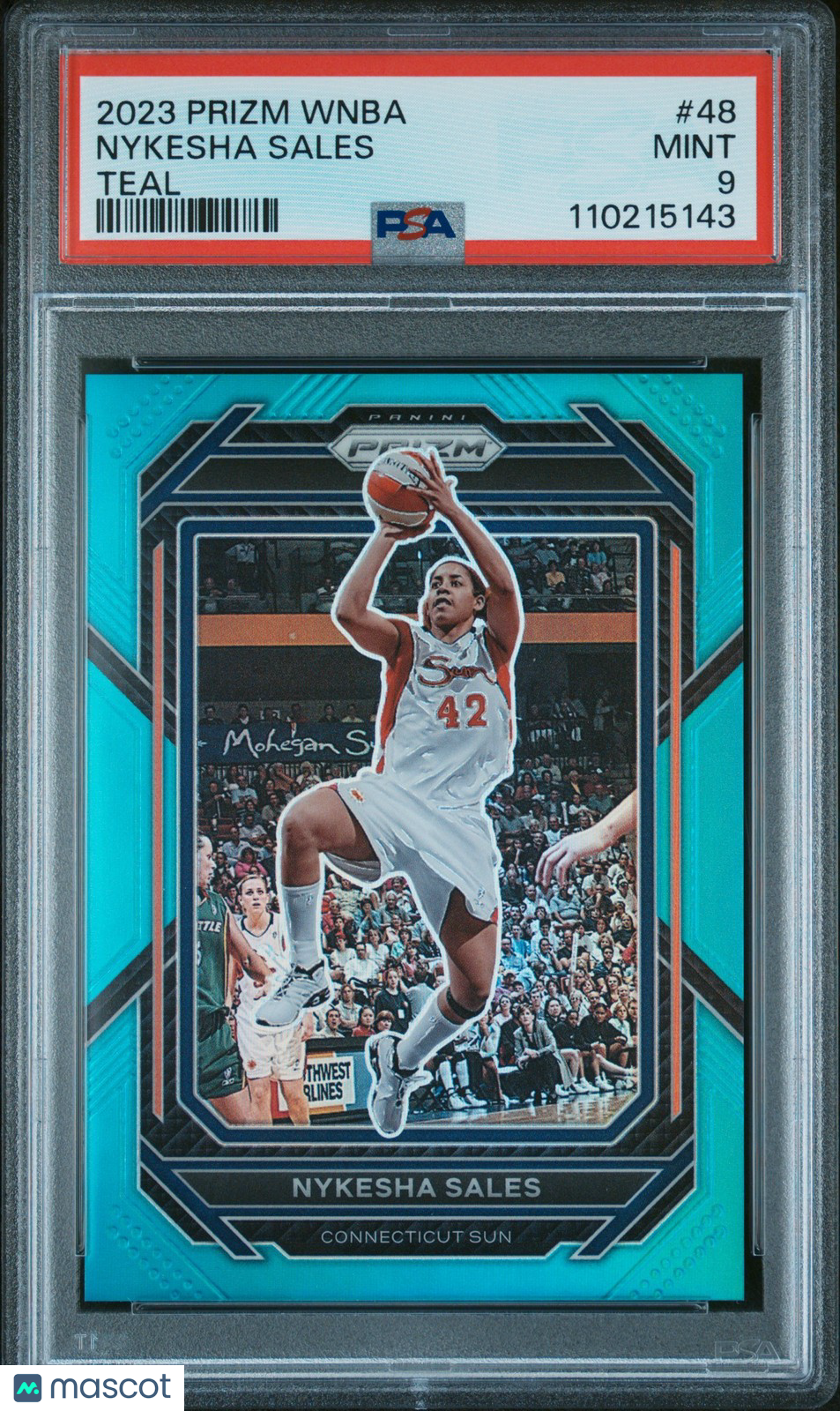 2023 Panini Prizm WNBA - NYKESHA SALES #48 - Teal Prizm /49 - PSA - /49