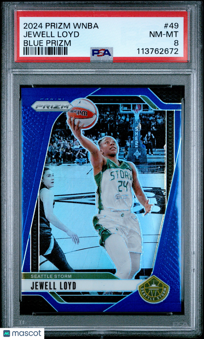 2024 Panini Prizm WNBA - JEWELL LOYD #49 - Blue Prizm /199 - PSA - /199