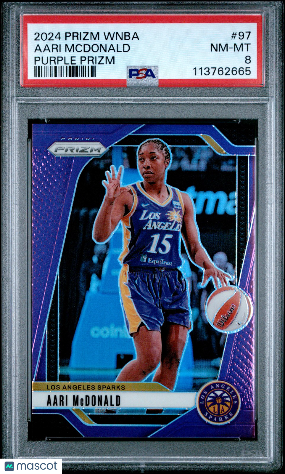 2024 Panini Prizm WNBA - AARI MCDONALD #97 - Purple Prizm /149 - PSA - /149