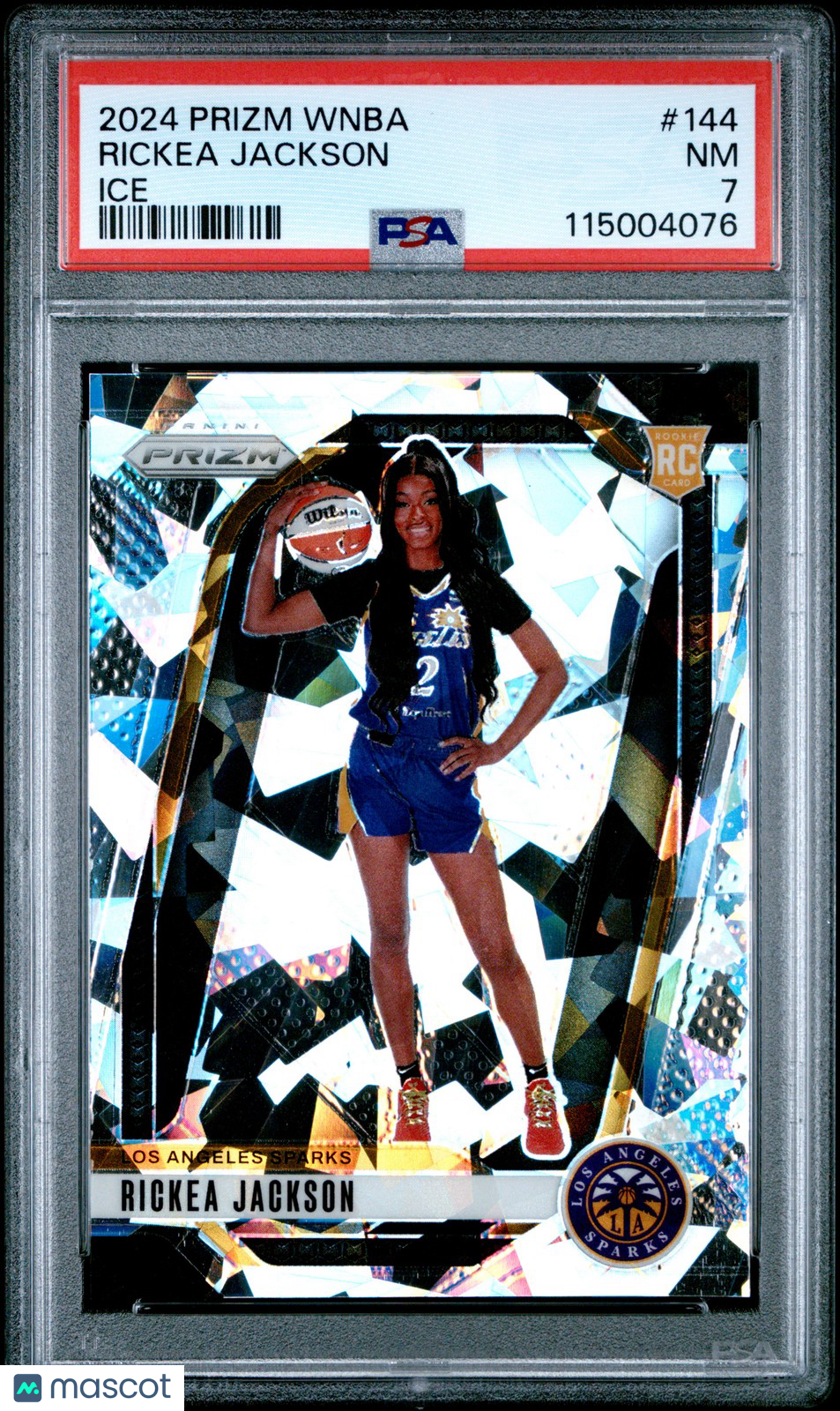 2024 Panini Prizm WNBA - RICKEA JACKSON #144 - ICE ROOKIE - PSA 7