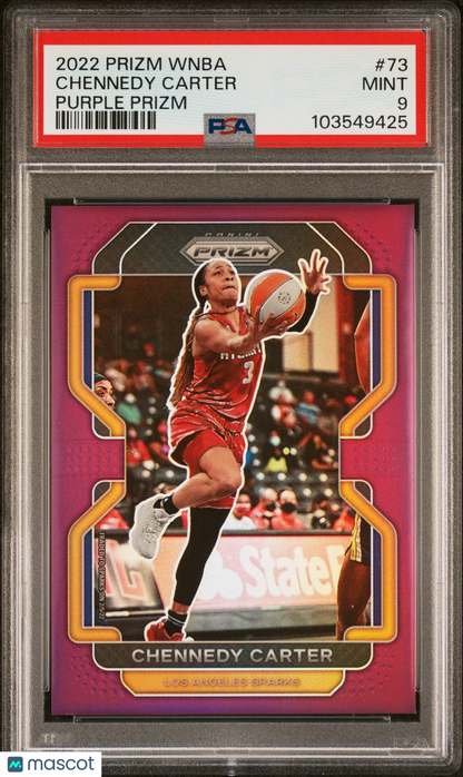 2022 Panini Prizm WNBA - CHENNEDY CARTER #73 - Purple Prizm /99 - PSA - /99