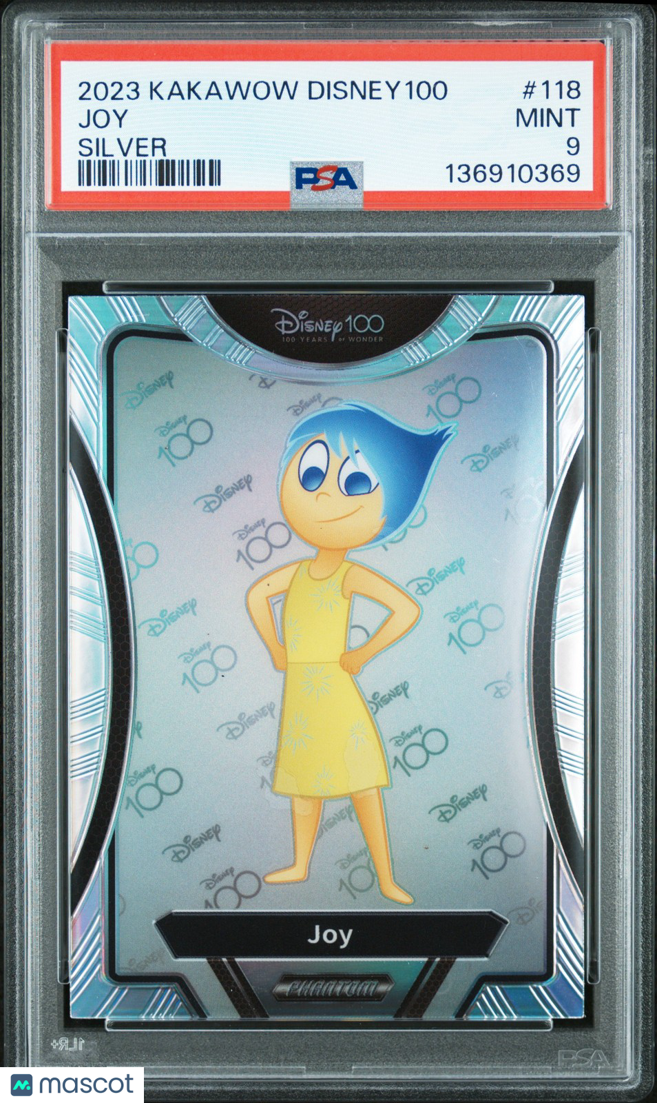 2023 Kakawow Phantom Disney100 - JOY #118 - Wondrous Character - SILVER  - PSA