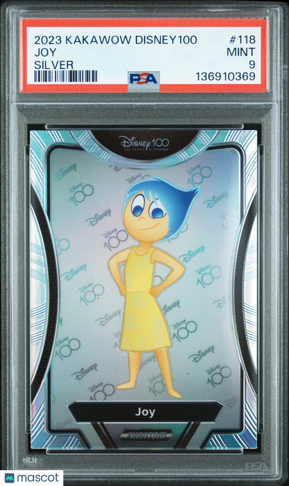 2023 Kakawow Phantom Disney100 - JOY #118 - Wondrous Character - SILVER  - PSA