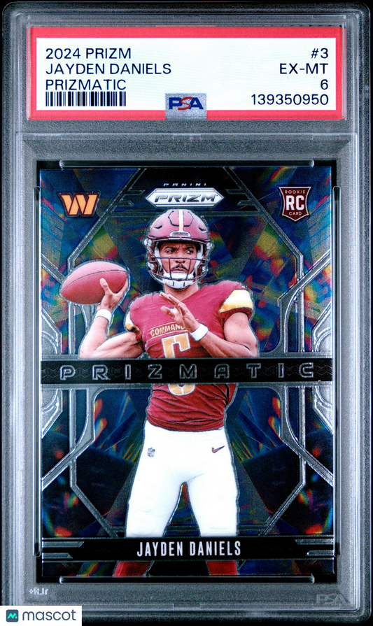 2024 Panini Prizm Football NFL - JAYDEN DANIELS #3 -  PRIZMATIC - PSA - Rookie