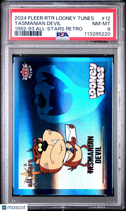 2024 Fleer Retro Looney Tunes - TASMANIAN DEVIL #12 - '92 ALL STARS RETRO - PSA