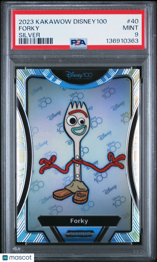 2023 Kakawow Phantom Disney100 - FORKY #40 - Wondrous Character - SILVER - PSA