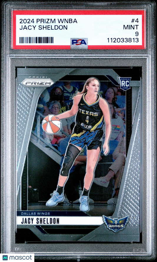 2024 Panini Prizm WNBA - JACY SHELDON #4 - Rookie - PSA 9 - ROOKIE