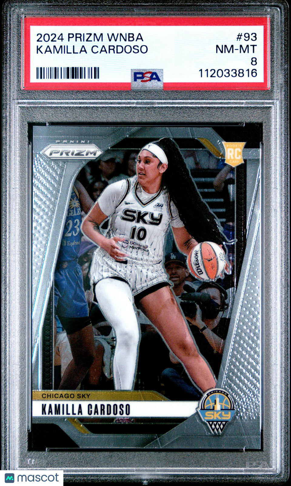 2024 Panini Prizm WNBA - KAMILLA CARDOSO #93 a - Rookie - PSA 8 - ROOKIE
