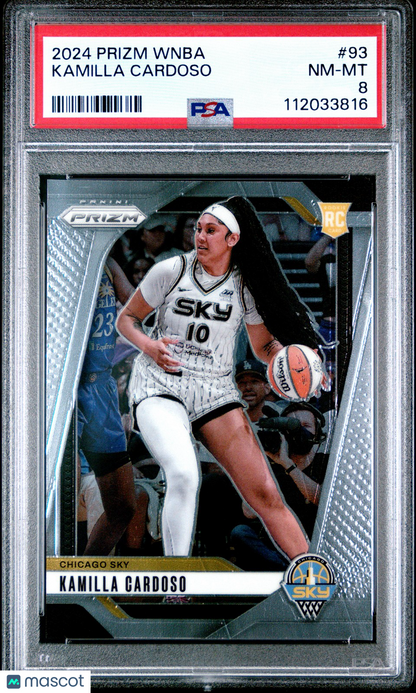 2024 Panini Prizm WNBA - KAMILLA CARDOSO #93 a - Rookie - PSA 8 - ROOKIE