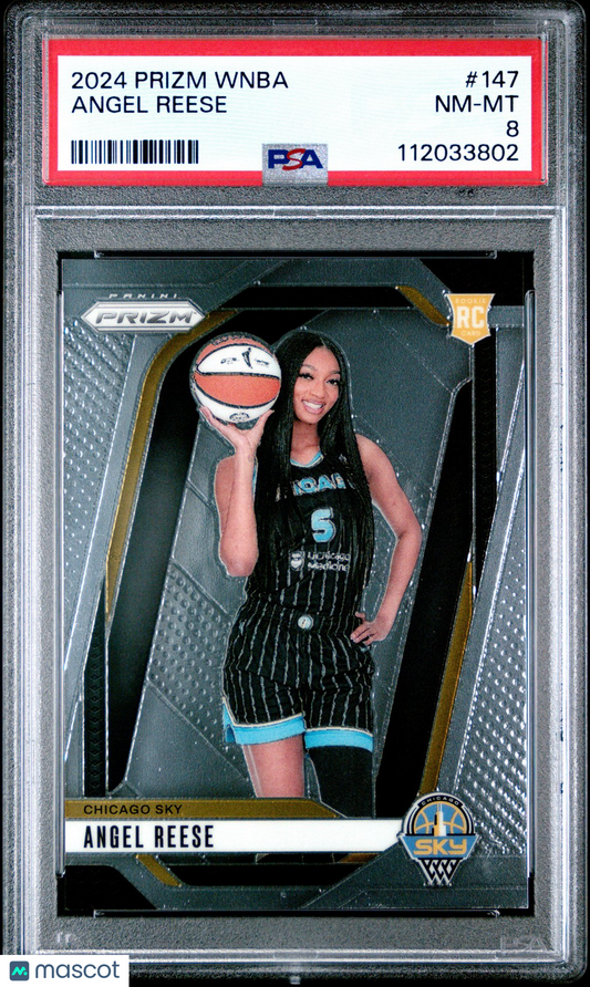 2024 Panini Prizm WNBA - ANGEL REESE #147 a - Rookie - PSA 8 - ROOKIE