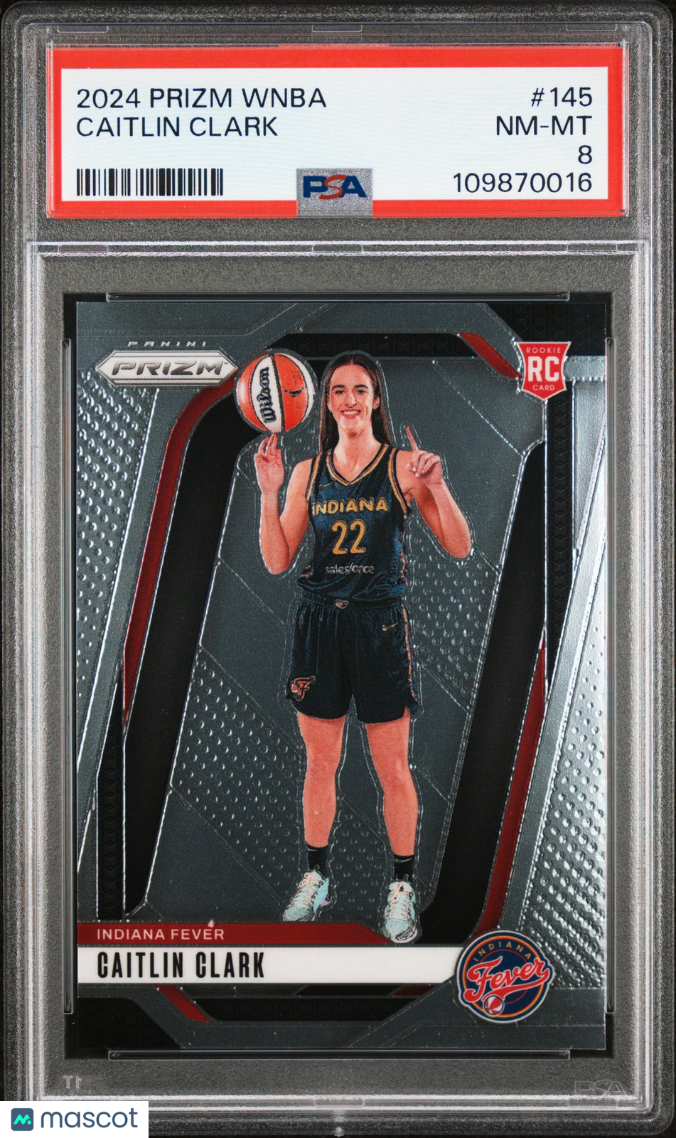 2024 Panini Prizm WNBA - CAITLIN CLARK #145 - Rookie - PSA - ROOKIE