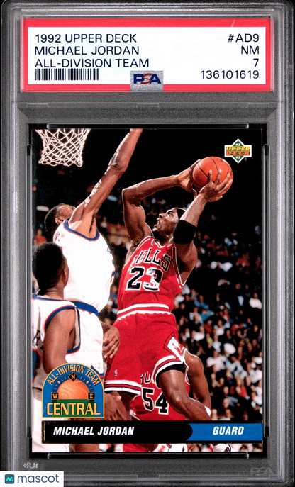 1992 Upper Deck Basketball NBA - MICHAEL JORDAN #AD9 -  ALL-DIVISION Team - PSA