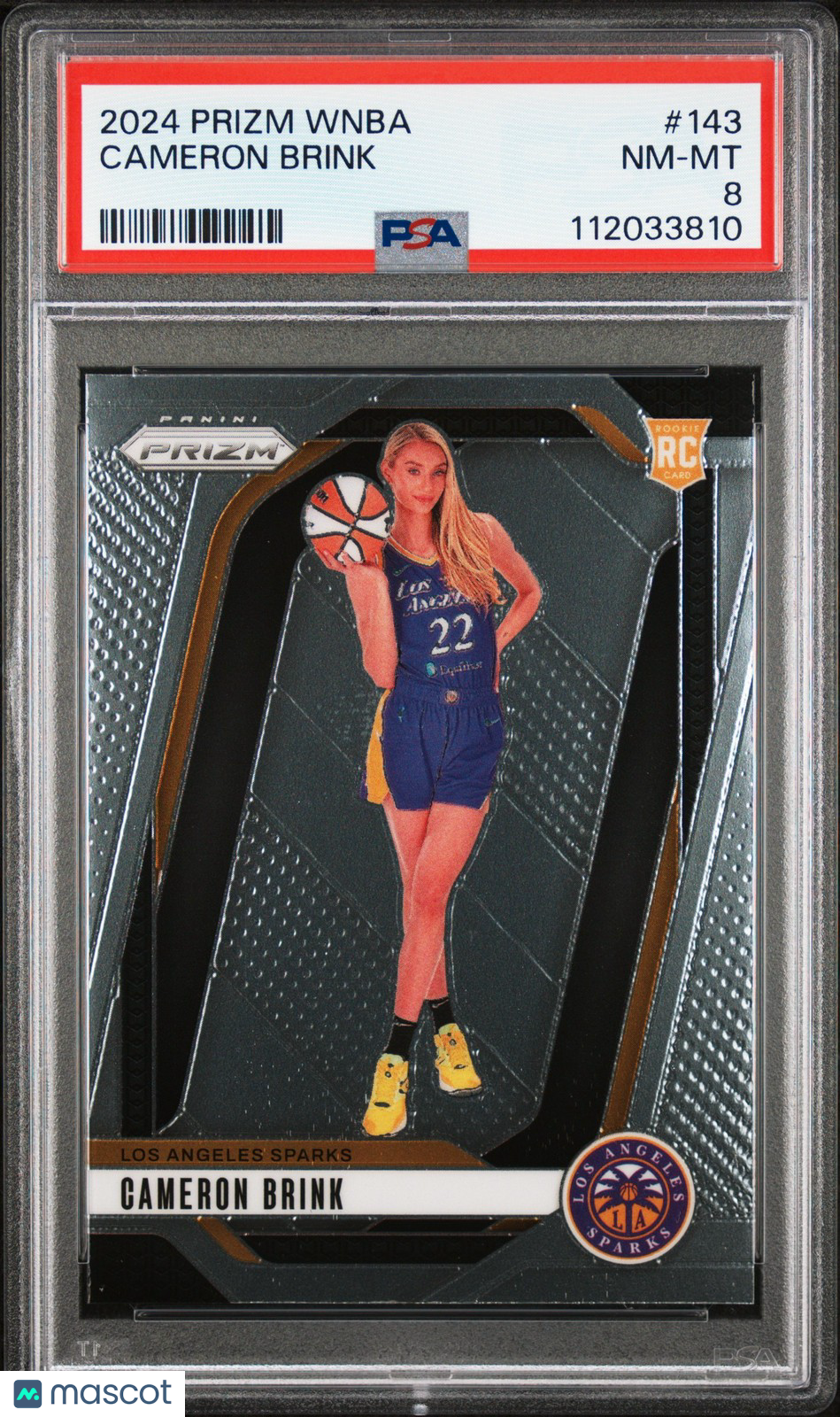 2024 Panini Prizm WNBA - CAMERON BRINK #143 a - Rookie - PSA - ROOKIE