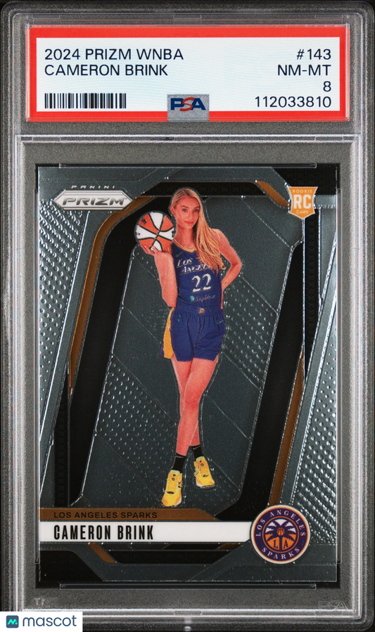 2024 Panini Prizm WNBA - CAMERON BRINK #143 a - Rookie - PSA - ROOKIE