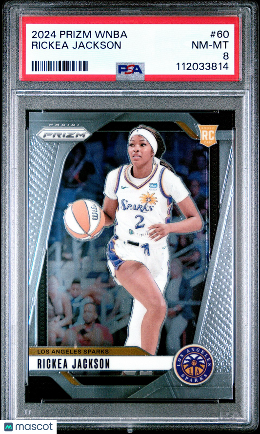 2024 Panini Prizm WNBA - RICKEA JACKSON #60 - Rookie - PSA 8 - ROOKIE - PSA