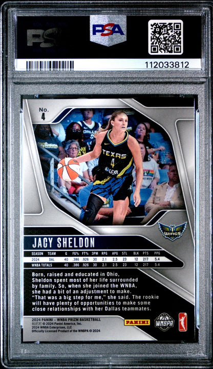 2024 Panini Prizm WNBA - JACY SHELDON #4 - Rookie - PSA 8 - ROOKIE