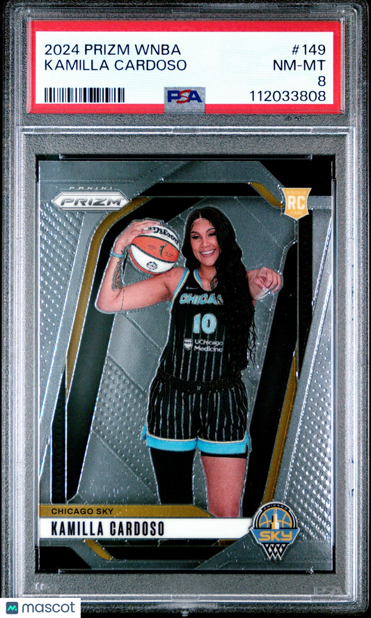 2024 Panini Prizm WNBA - KAMILLA CARDOSO #149 a - Rookie - PSA 8 - ROOKIE