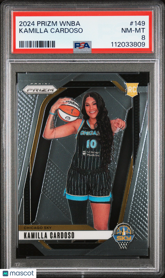 2024 Panini Prizm WNBA - KAMILLA CARDOSO #149 b - Rookie - PSA 8 - ROOKIE