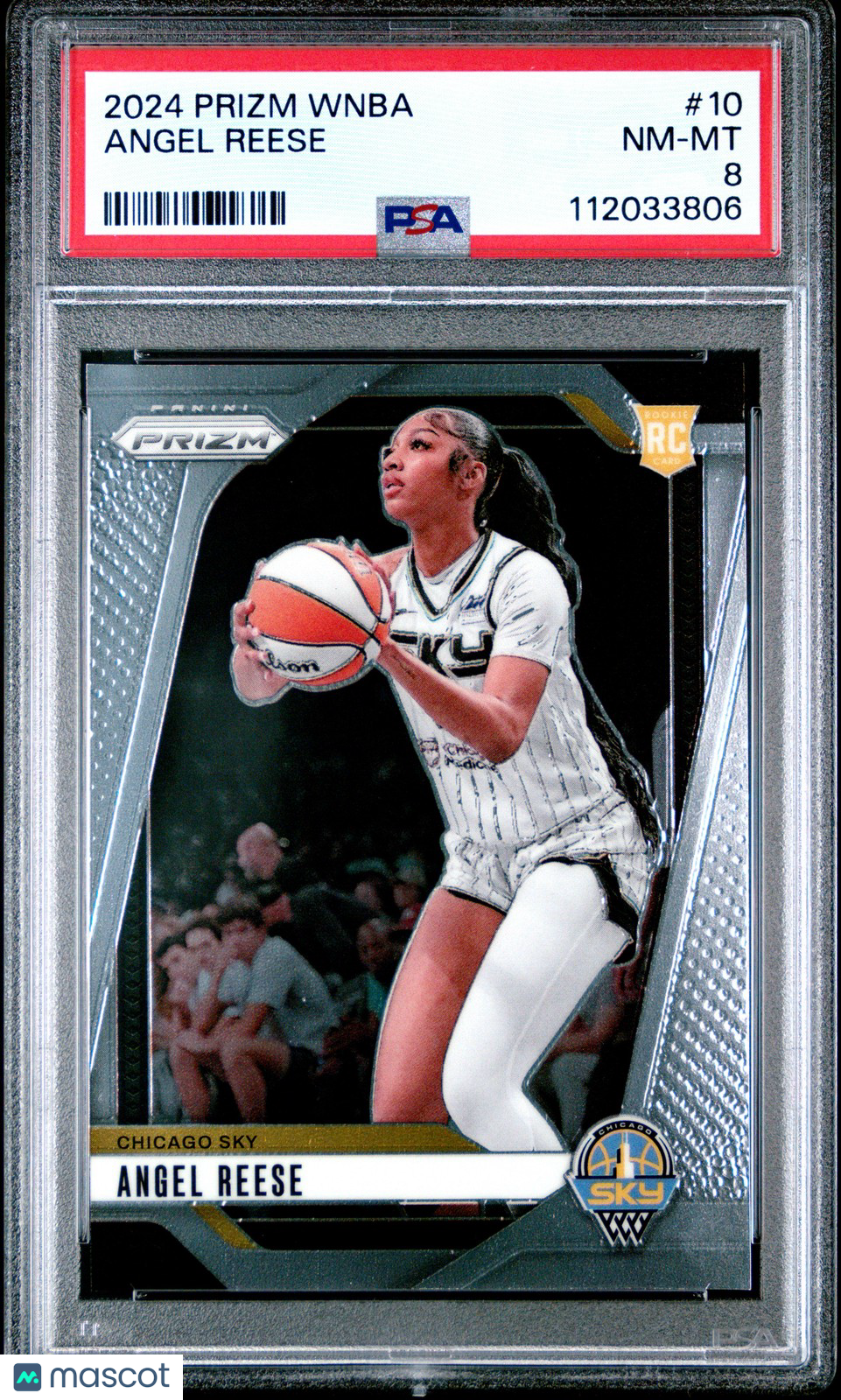 2024 Panini Prizm WNBA - ANGEL REESE #10 a - Rookie - PSA 8 - ROOKIE