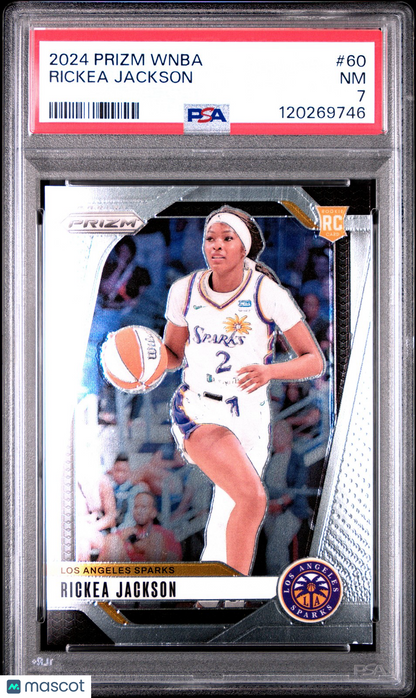 2024 Panini Prizm WNBA - RICKEA JACKSON #60 a - Rookie - PSA 7 - ROOKIE - PSA