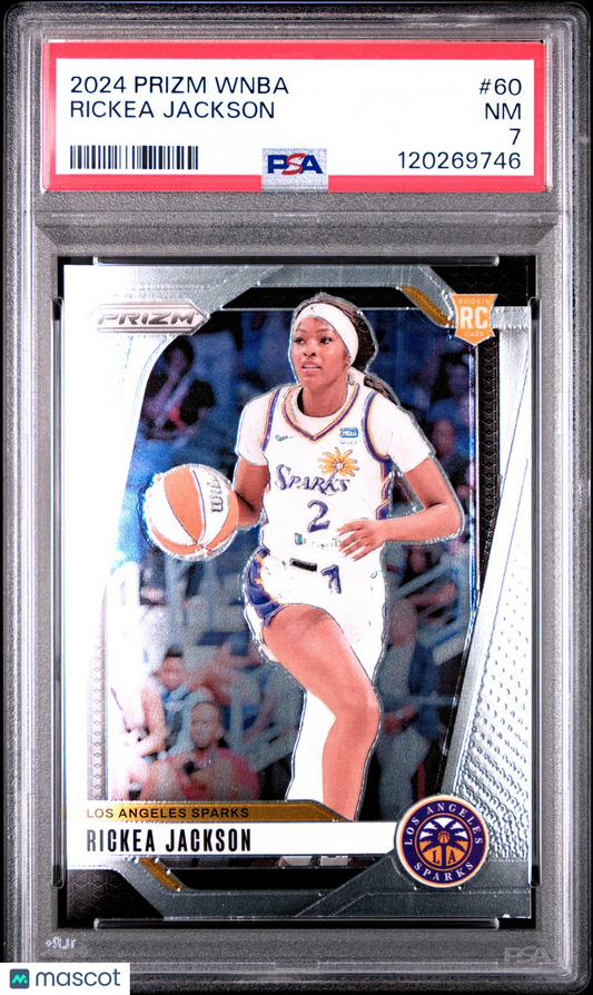 2024 Panini Prizm WNBA - RICKEA JACKSON #60 a - Rookie - PSA 7 - ROOKIE - PSA