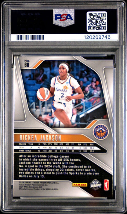 2024 Panini Prizm WNBA - RICKEA JACKSON #60 a - Rookie - PSA 7 - ROOKIE - PSA