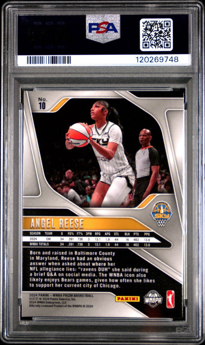 2024 Panini Prizm WNBA - ANGEL REESE #10 - Rookie - PSA 7 - ROOKIE