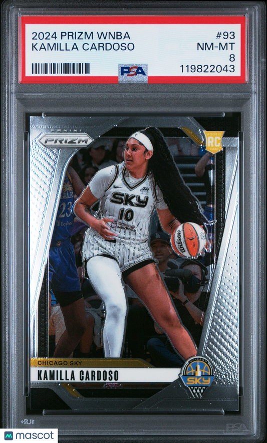 2024 Panini Prizm WNBA - KAMILLA CARDOSO #93 b - Rookie - PSA 8 - ROOKIE