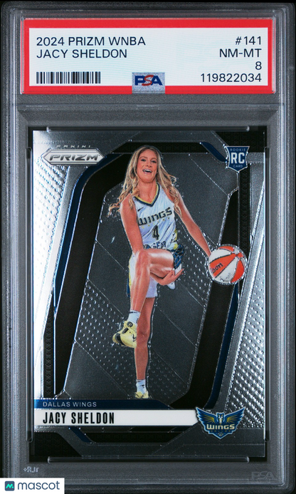 2024 Panini Prizm WNBA - JACY SHELDON #141 b - Rookie - PSA 8 - ROOKIE
