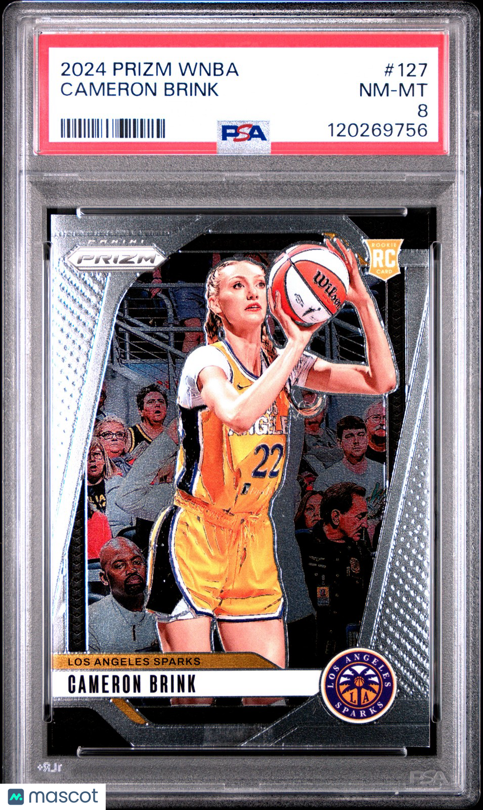 2024 Panini Prizm WNBA - CAMERON BRINK #127 - Rookie - PSA - ROOKIE