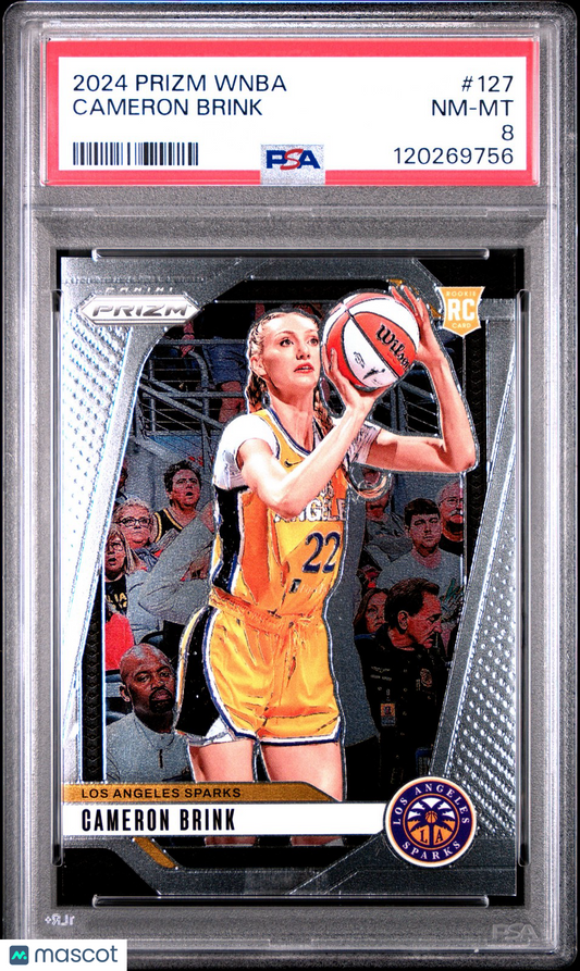 2024 Panini Prizm WNBA - CAMERON BRINK #127 - Rookie - PSA - ROOKIE