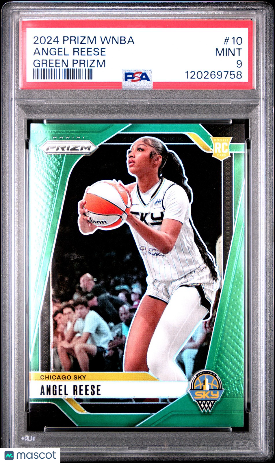2024 Panini Prizm WNBA - ANGEL REESE #10 - Green Prizm Rookie - PSA 9 - ROOKIE