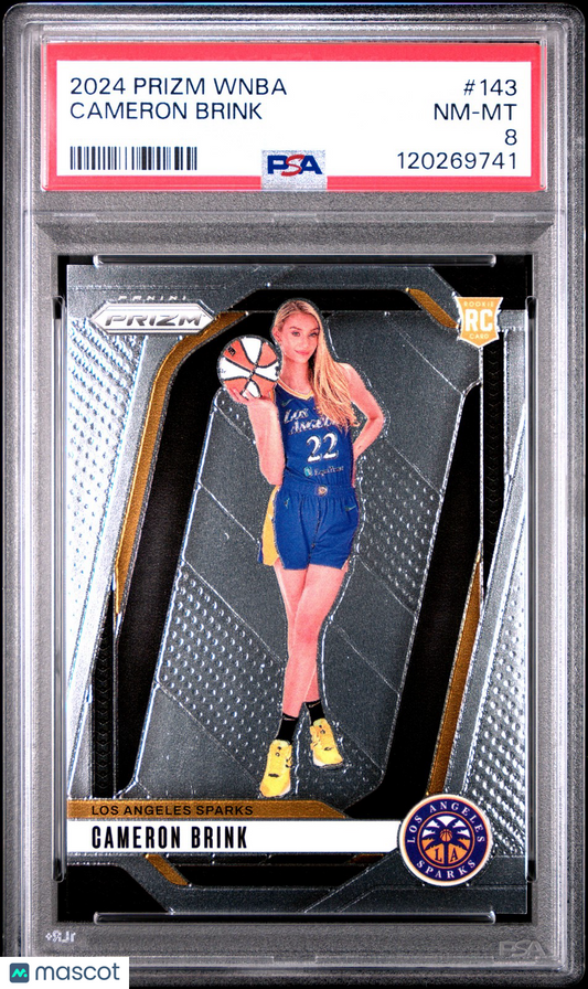 2024 Panini Prizm WNBA - CAMERON BRINK #143 b - Rookie - PSA - ROOKIE