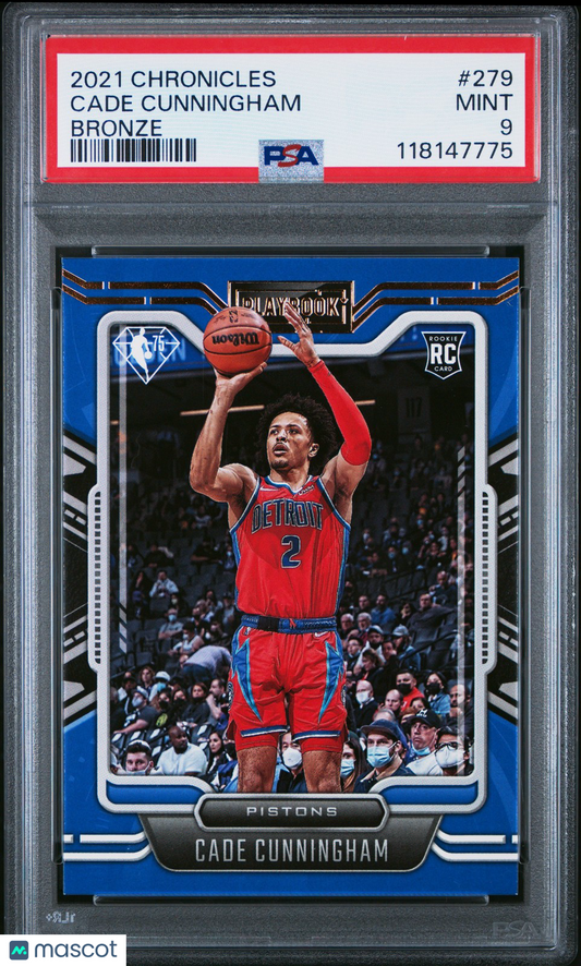 2021 Panini Chronicles NBA - CADE CUNNINGHAM #279 - BRONZE Rookie - PSA - ROOKIE
