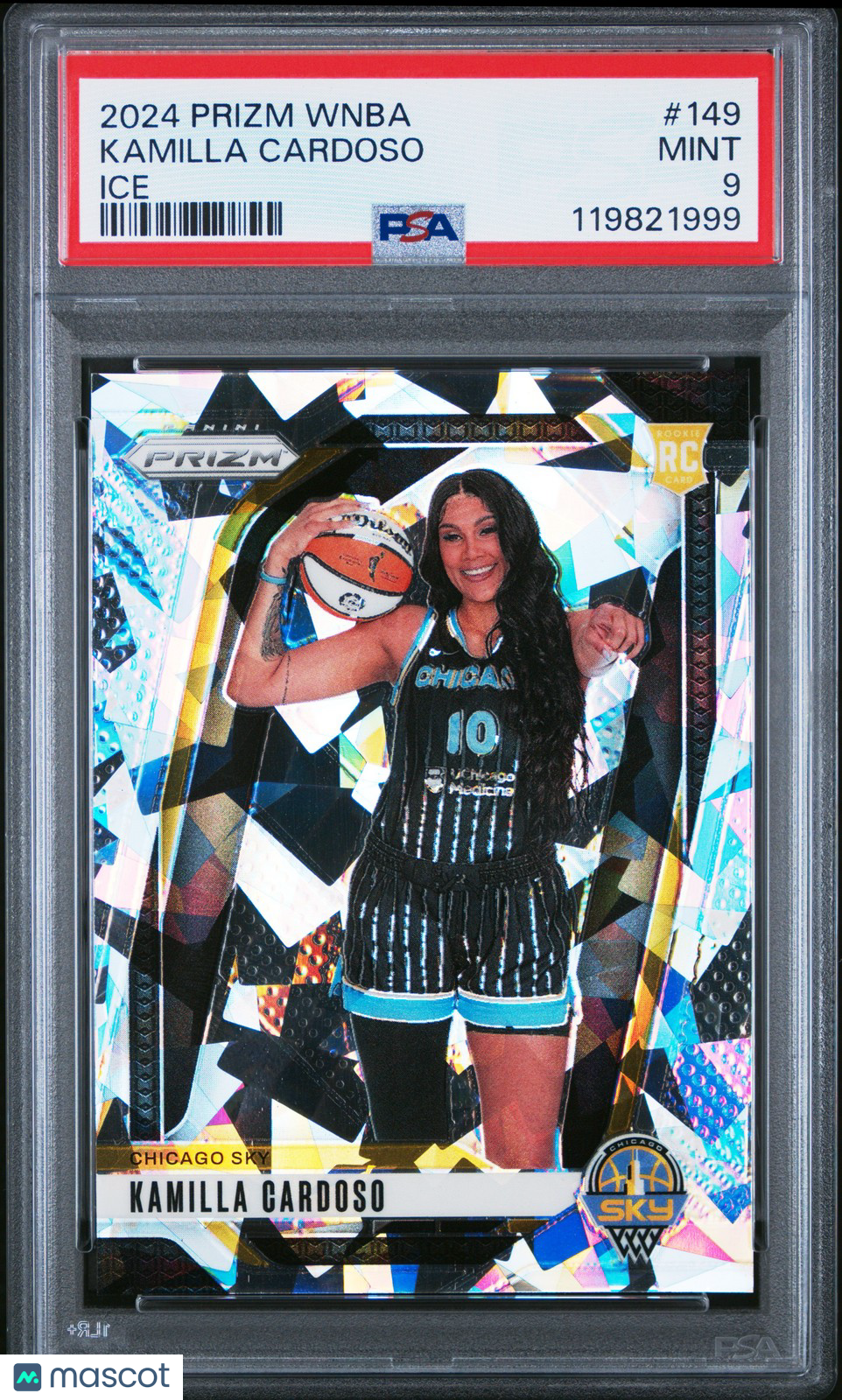 2024 Panini Prizm WNBA - KAMILLA CARDOSO #149b - Ice Rookie - PSA 9 - Ice ROOKIE