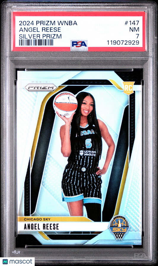 2024 Panini Prizm WNBA - ANGEL REESE #147 - Silver Prizm Rookie - PSA - ROOKIE
