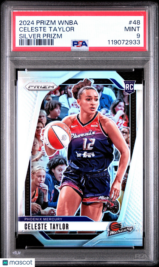 2024 Panini Prizm WNBA - CELESTE TAYLOR - Silver Prizm Rookie - PSA - ROOKIE