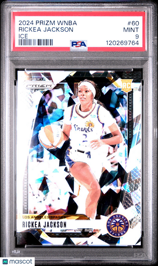 2024 Panini Prizm WNBA - RICKEA JACKSON #60a - Rookie ICE - PSA 9 - ROOKIE - PSA