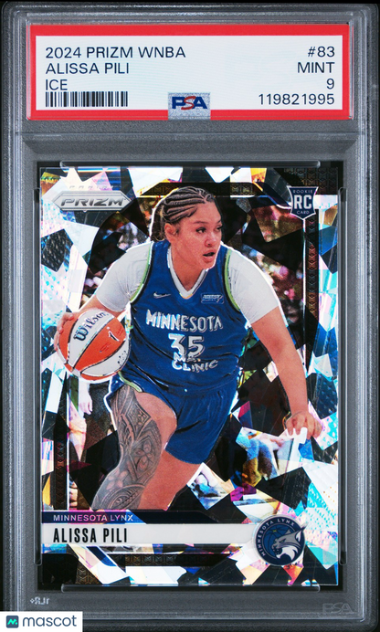 2024 Panini Prizm WNBA - ALISSA PILI #83 b - Ice Rookie - PSA 9 - Ice ROOKIE