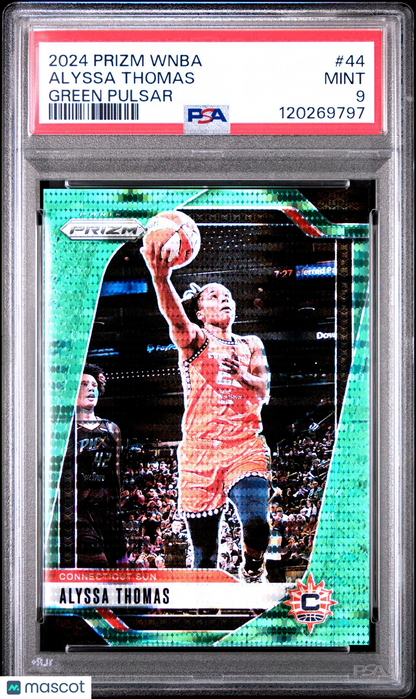 2024 Panini Prizm WNBA - ALYSSA THOMAS #44 - Green Pulsar /25 - PSA - /25