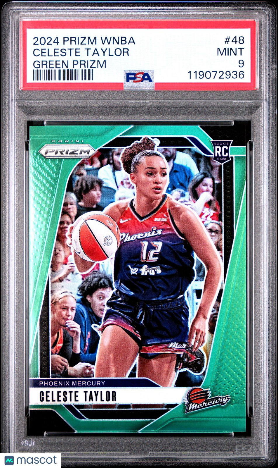 2024 Panini Prizm WNBA - CELESTE TAYLOR - Green Prizm Rookie - PSA - ROOKIE