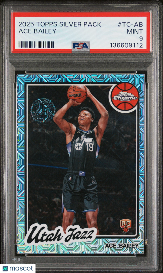 2025 Topps Silver Pack - ACE BAILEY #TC-AB - ROOKIE - PSA - ROOKIE
