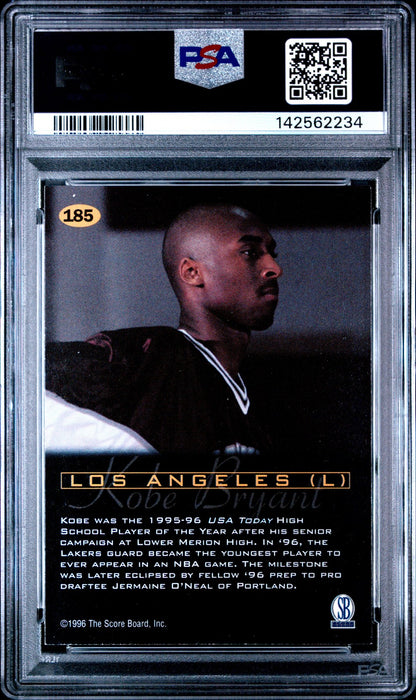 1996 SCORE BOARD ALL SPORT PPF - Kobe Bryant #185 b - ROOKIE - PSA - ROOKIE
