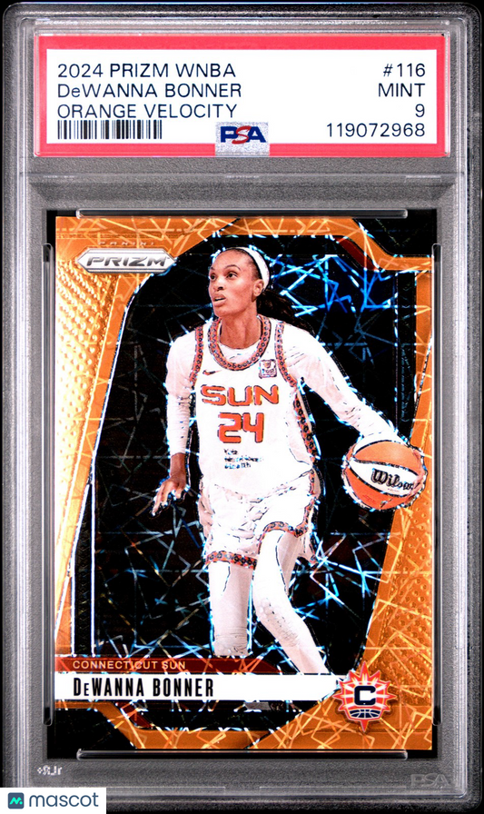 2024 Panini Prizm WNBA - DeWANNA BONNER #116 - Orange Velocity - PSA