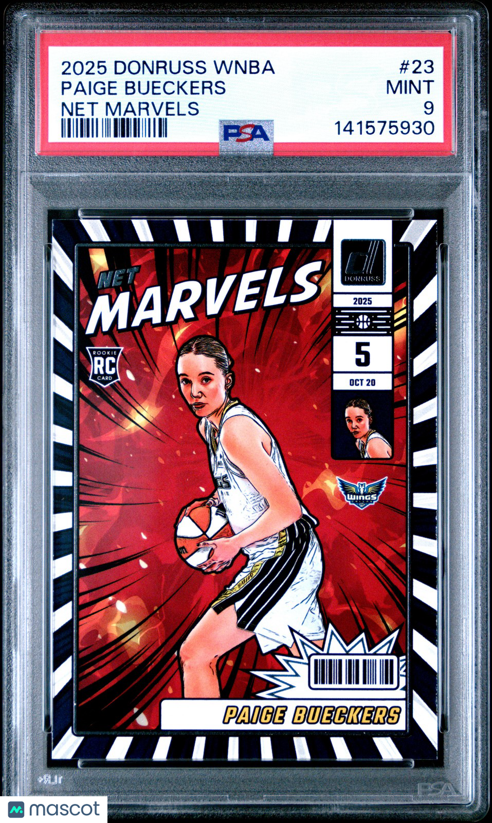 2025 Panini Donruss WNB - PAIGE BUECKERS #23 - Net Marvels Rookie - PSA - ROOKIE