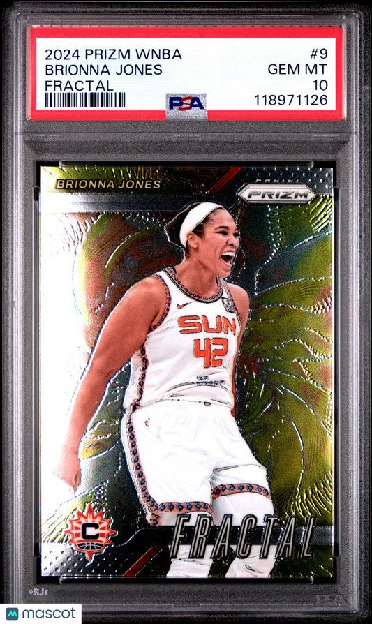 2024 Panini Prizm WNBA - BRIONNA JONES #9 - Fractal - PSA 10
